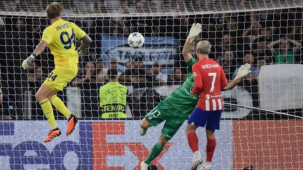 Lazio goalkeeper Ivan Provedel scores last-minute goal to earn Champions League draw