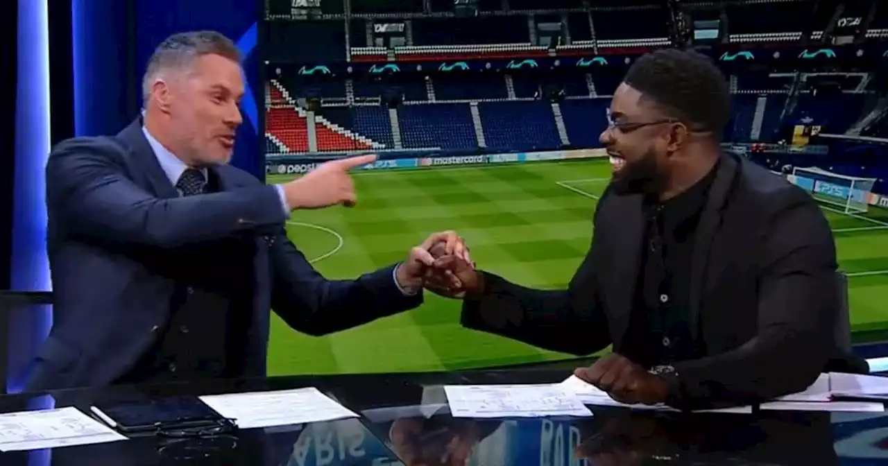 Micah Richards prompts Carragher reaction after making Liverpool joke