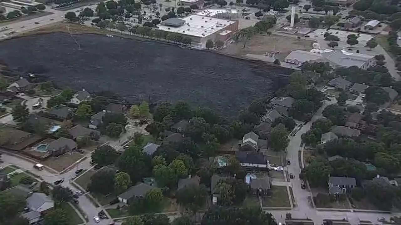 The Flower Mound fire started by construction crew, fire department says