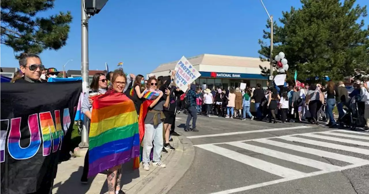 Anti-trans rallies met with counter-protests across Ontario