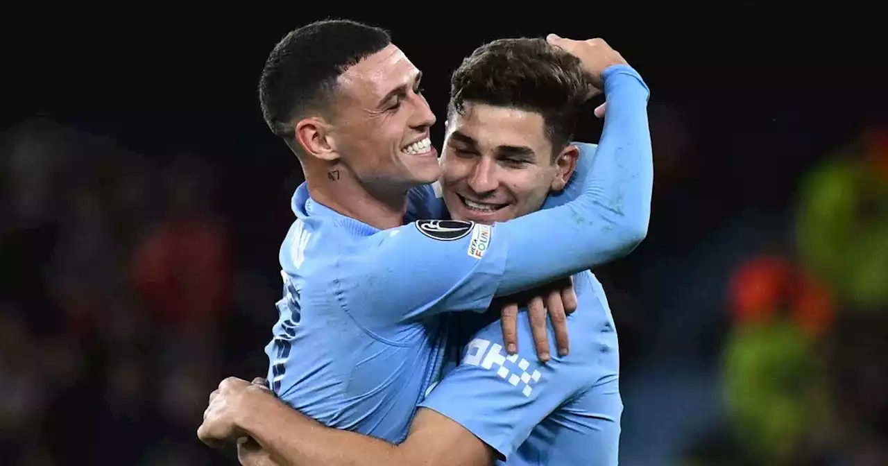 Man City continue perfect start as Alvarez sparkles after Champions League scare