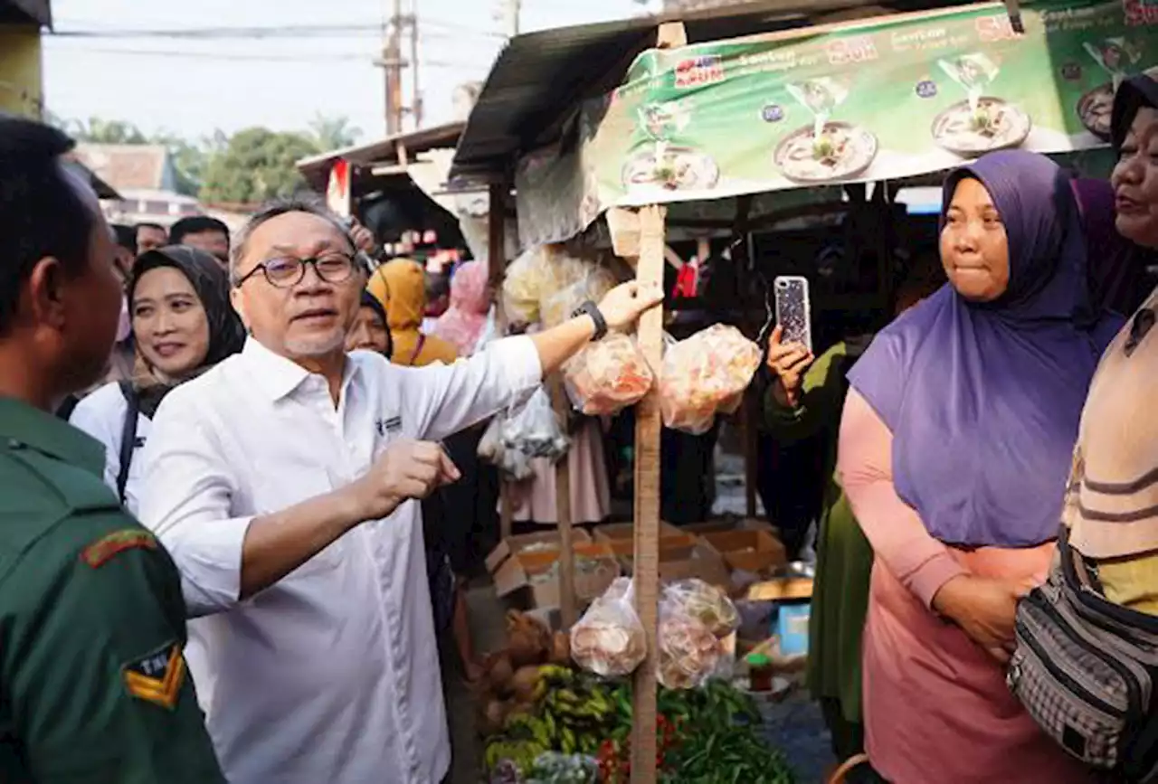 Zulhas Sebut Harga Telur dan Bawang di Pasar Natar Lampung Sangat Murah