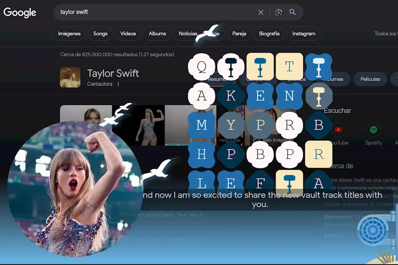 Cómo participar: Google lanzó un juego de Taylor Swift con pistas sobre el nuevo álbum de la artista