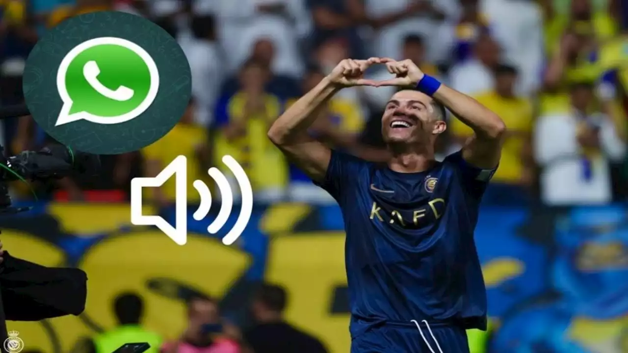 WhatsApp: Así puedes crear y enviar audios con la voz de Cristiano Ronaldo