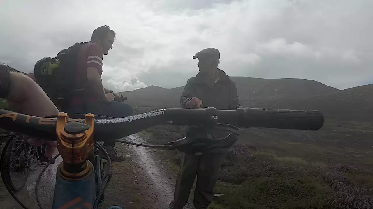 Moment cyclists bump into King Charles while out riding on Balmoral estate