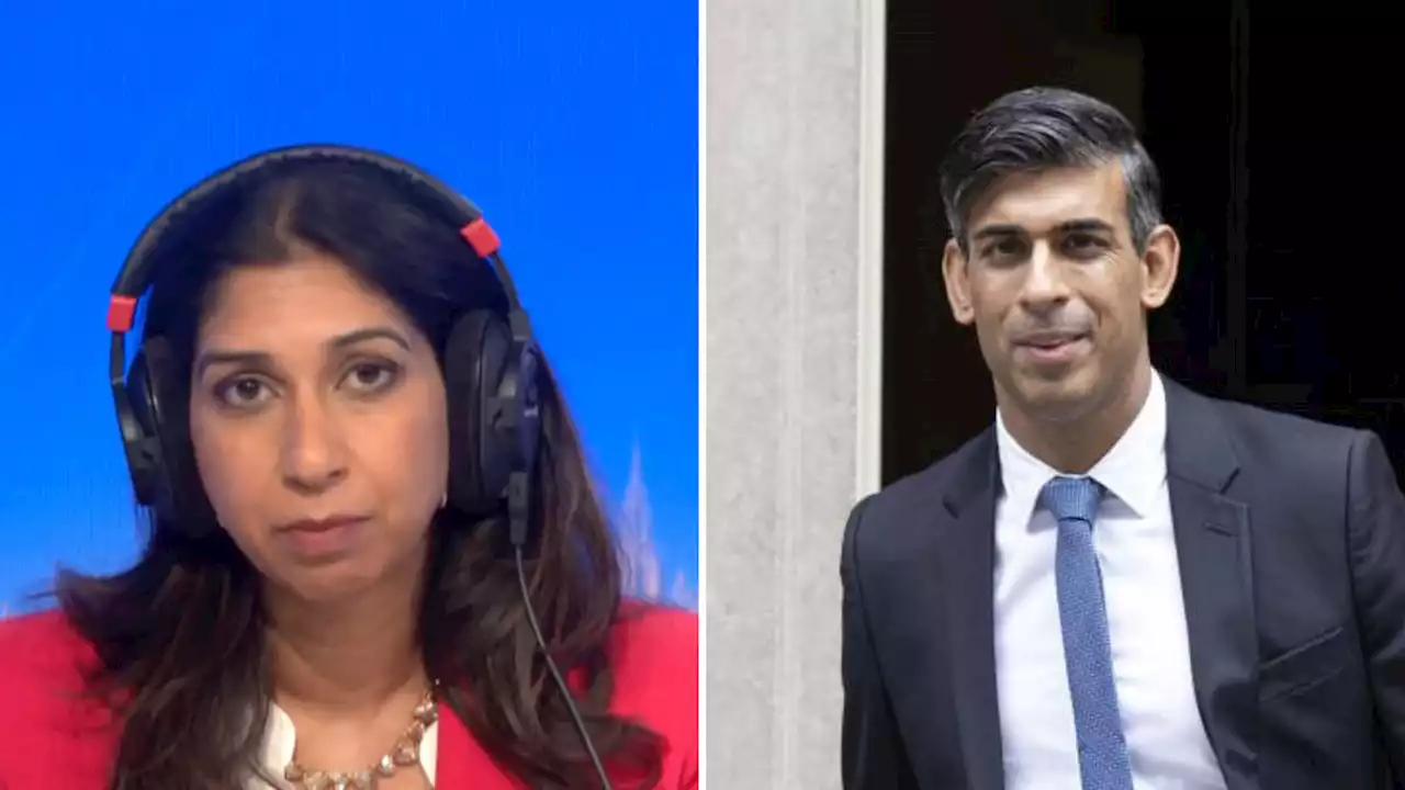 Rishi Sunak 'can't reach Net Zero by bankrupting the British people', says Suella Braverman