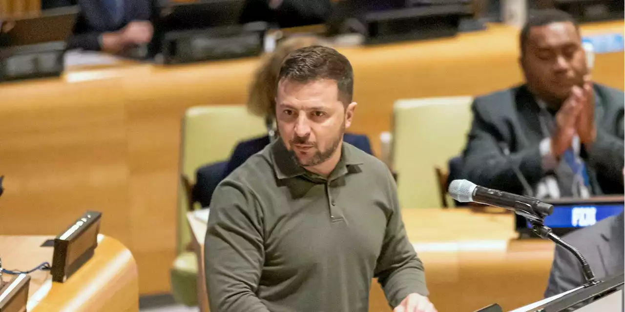 À l'ONU, Zelensky charge Moscou, qu'il accuse de « génocide »