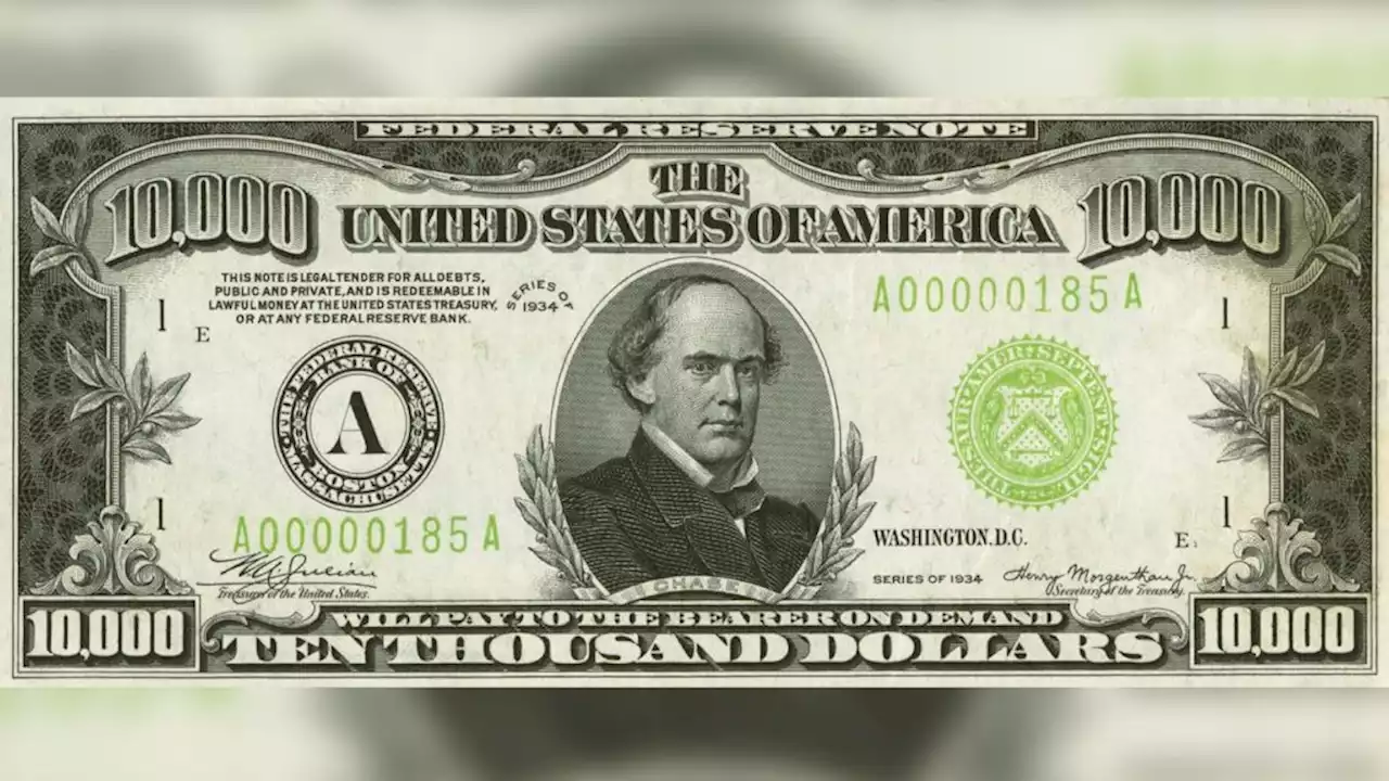 $10,000 Depression-era bill sells for $480,000