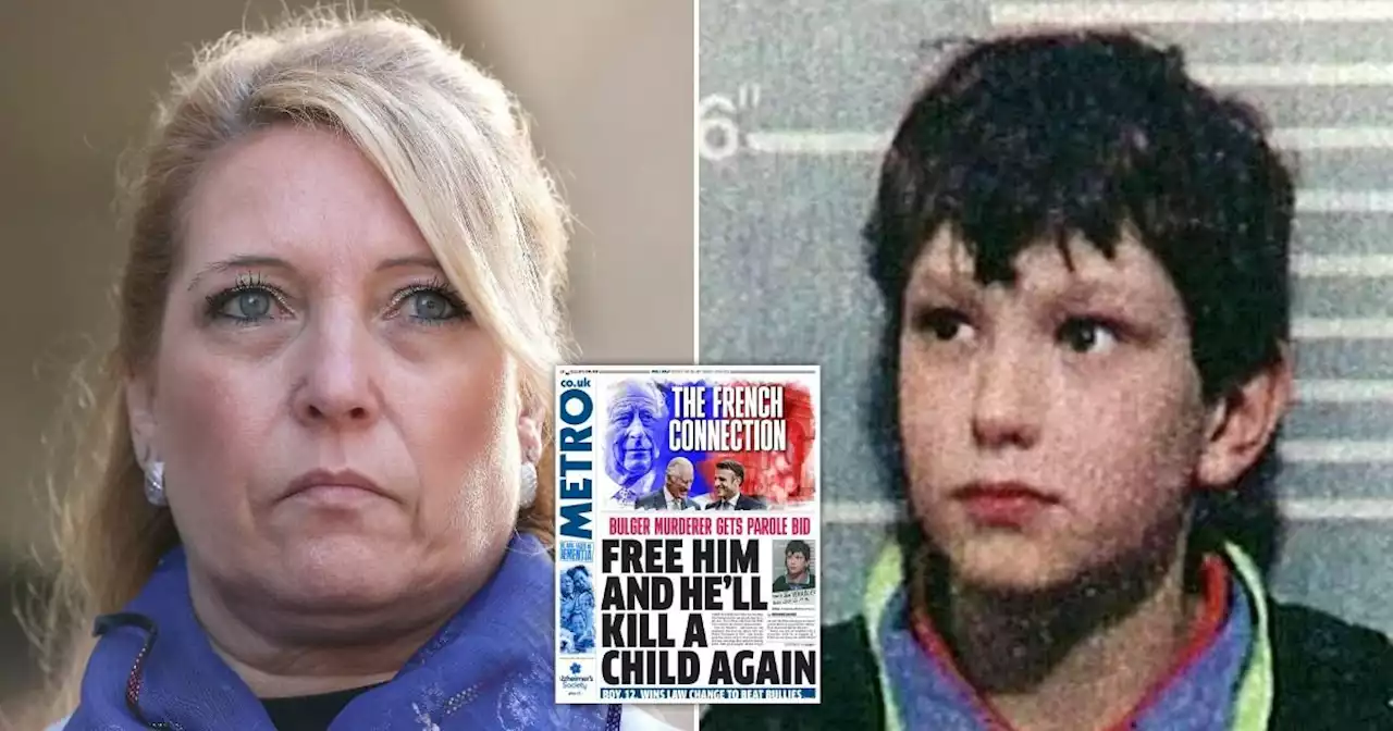 James Bulger's mum 'frightened' Jon Venables could be back out on the streets