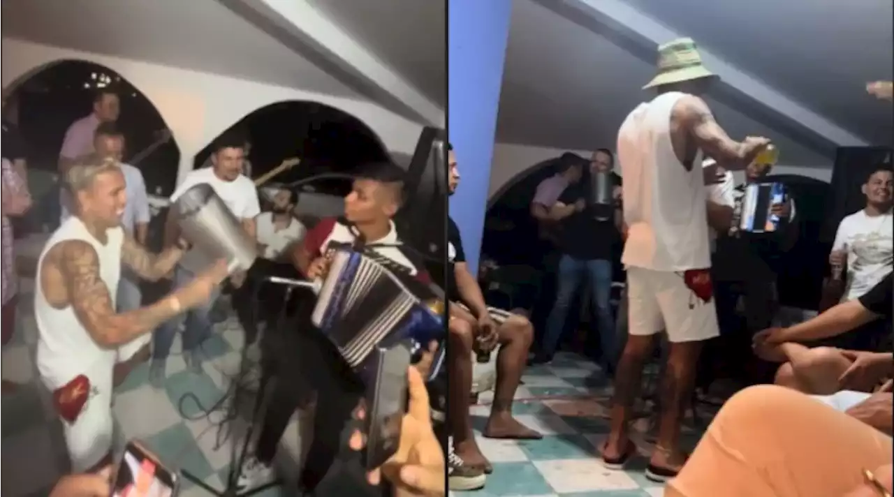 Dayro Moreno celebró su cumpleaños con guacharaca en mano y parranda vallenata: en video