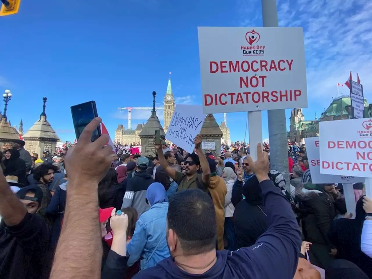 PARLIAMENT HILL: Demonstrations draw crowds of protesters and counter-protesters Wednesday