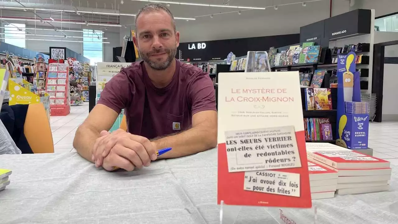 La Ferté-Bernard. Carton plein pour Nicolas Fernand et son livre « Le mystère de la Croix-Mignon »