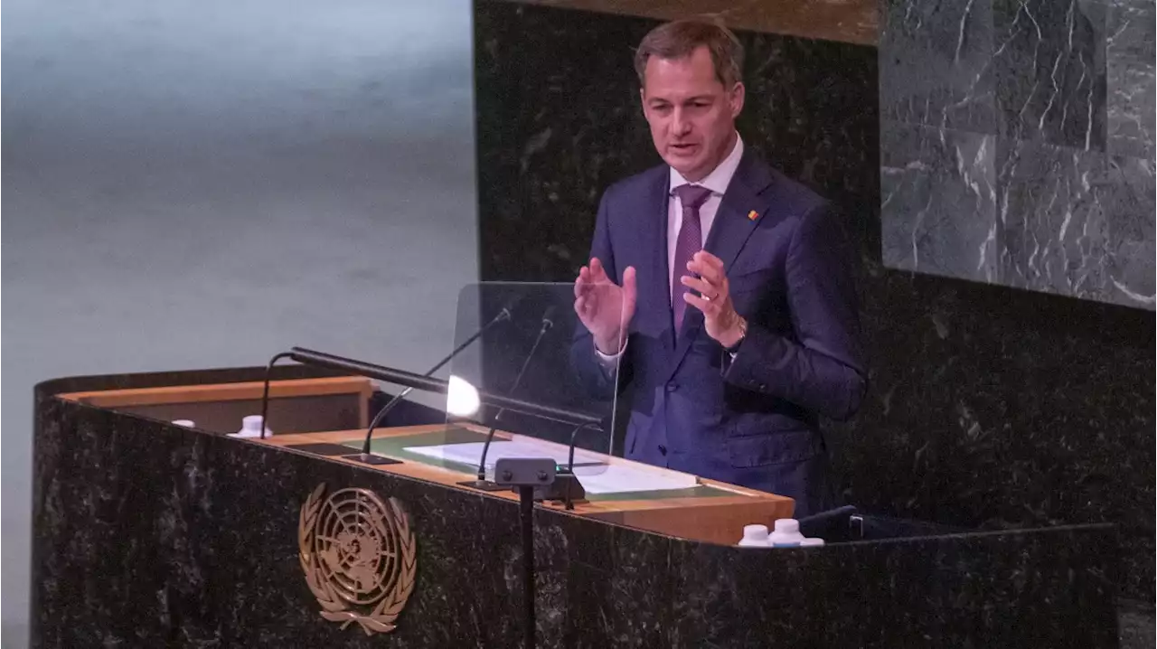 Alexander De Croo en croisade contre les diamants russes: il prend la parole à l'assemblée générale des Nations unies