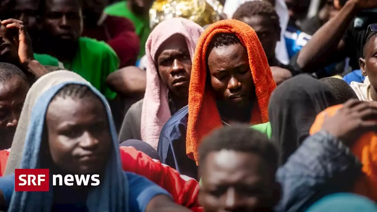 Geflüchtete auf Lampedusa - Die wenigsten Geflüchteten reisen in die Schweiz