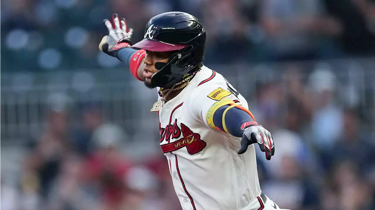 Acuña nears becoming first 40-60 player, homers twice as Braves beat Phillies