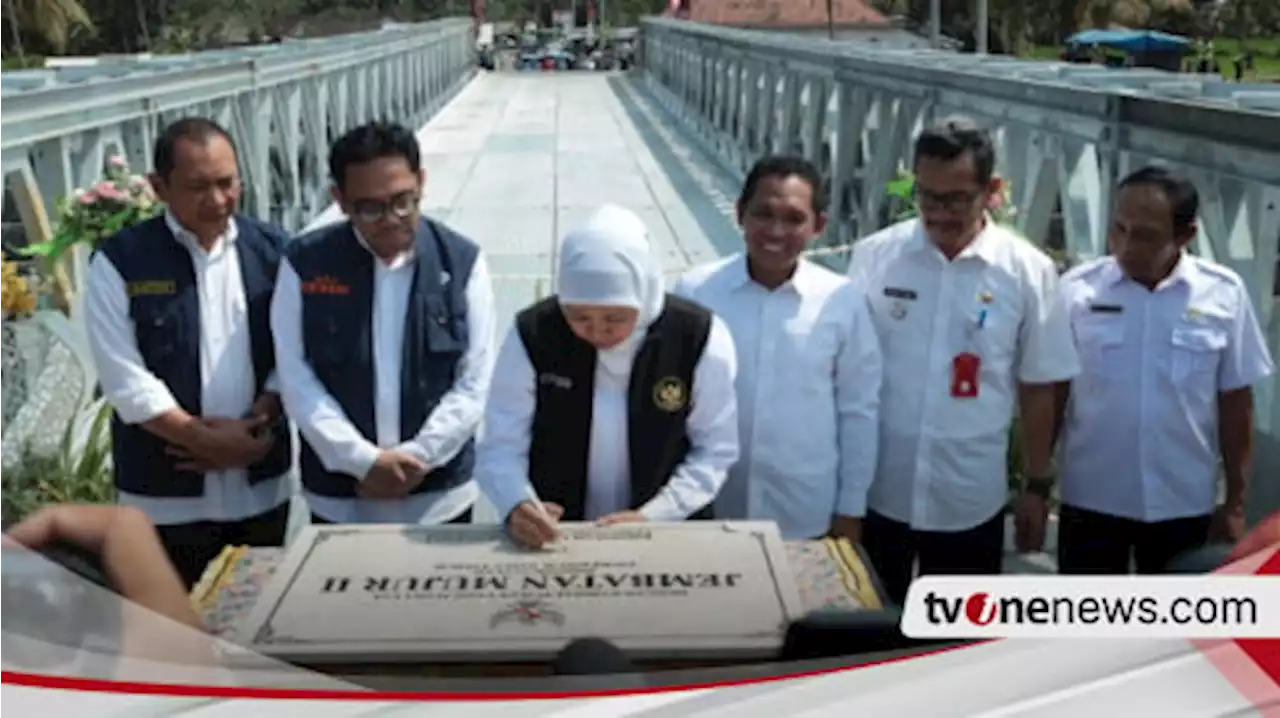 Gubernur Jawa Timur Resmikan Jembatan Mujur Pascaputus Diterjang Banjir Bandang Semeru