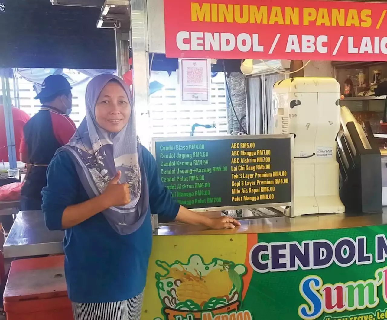 Resipi unik Cendol Sum’Beso guna santan sawit