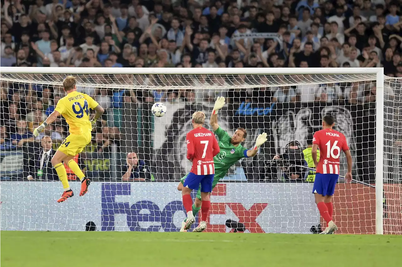 Video: con gol de su arquero, la Lazio empató 1-1 contra Atlético de Madrid en Champions