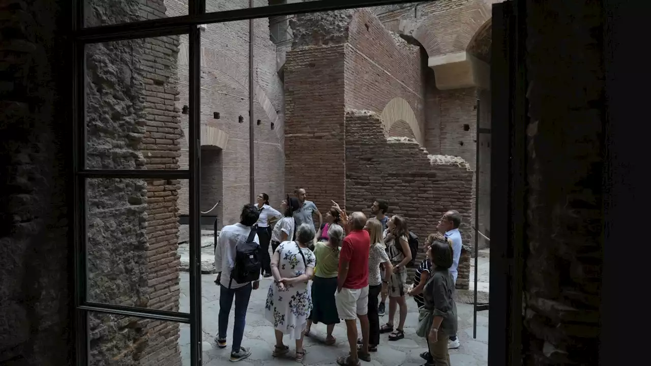 Ancient 'power' palazzo on Rome's Palatine Hill reopens to tourists, decades after closure.