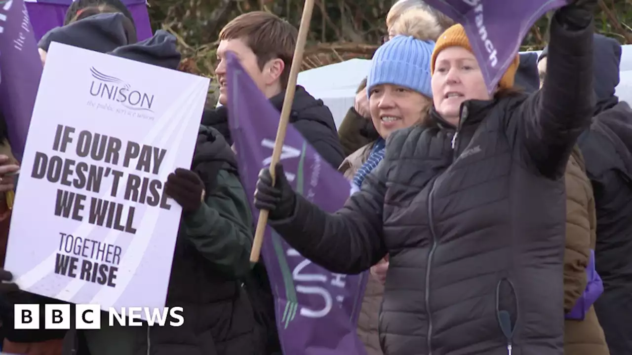 NI strikes: Ambulance staff and nurses among 20,000 to walk out