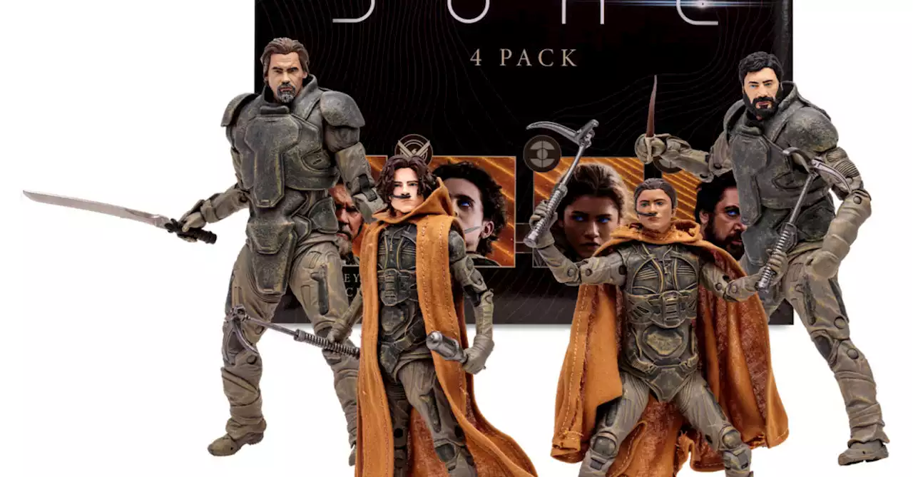 McFarlane Toys Debuts Exclusive Dune: Part Two Gold Label 4-Pack