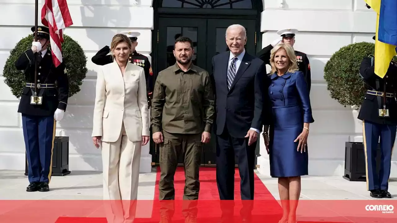 Zelensky é recebido por Joe Biden na Casa Branca