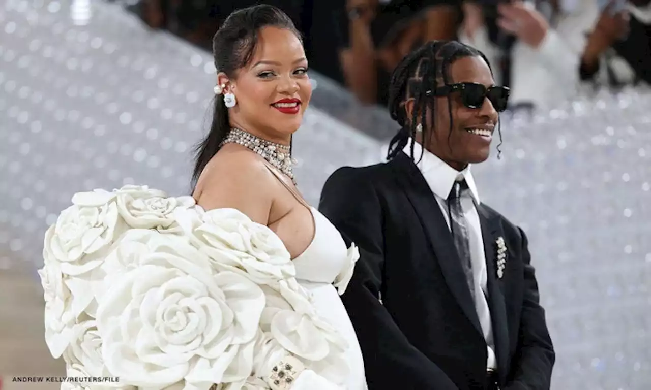 Rihanna and A$AP Rocky pose for family photos with new baby