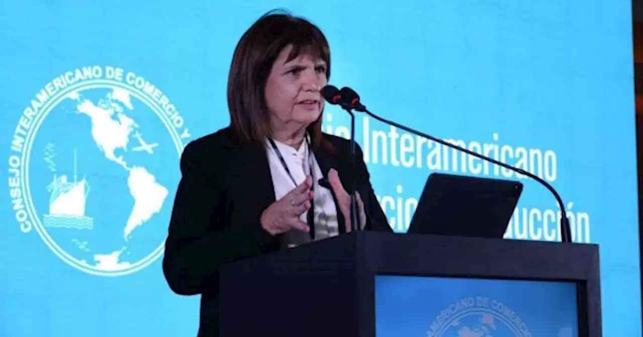 Patricia Bullrich ante empresarios: 'No somos aventureros'