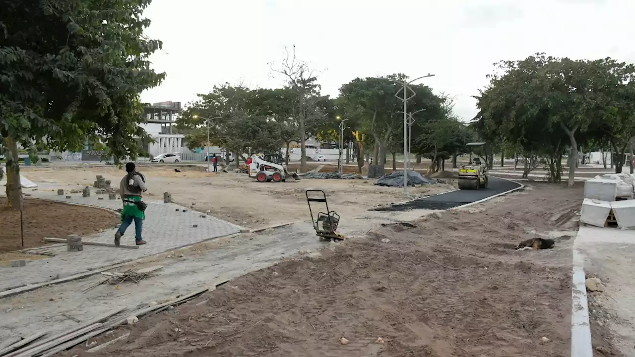 Avanzan obras de infraestructura en parque San Martín de Puerto Colombia