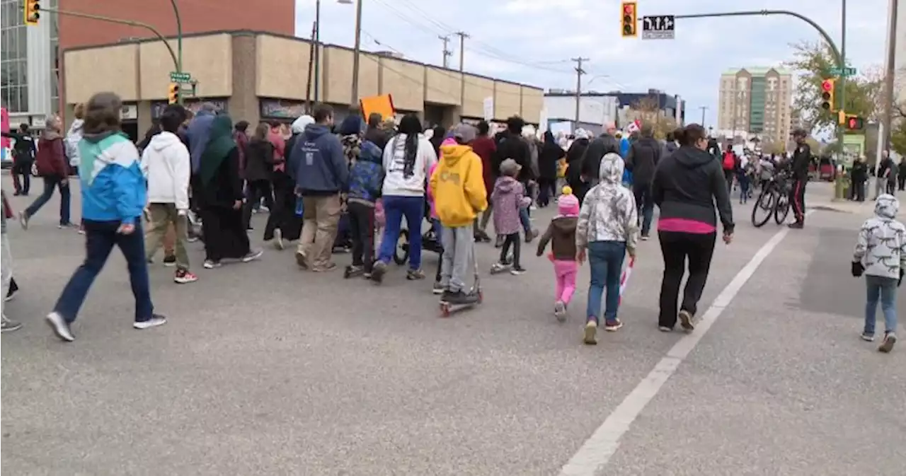 Protesters clash over gender ideology in Saskatoon