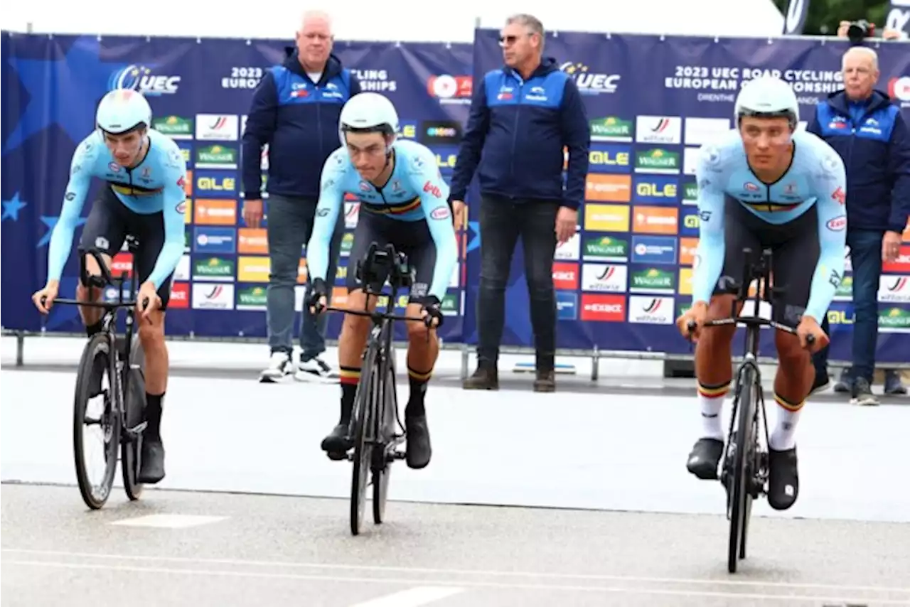 Belgische junioren worden vijfde in mixed team relay op EK wielrennen