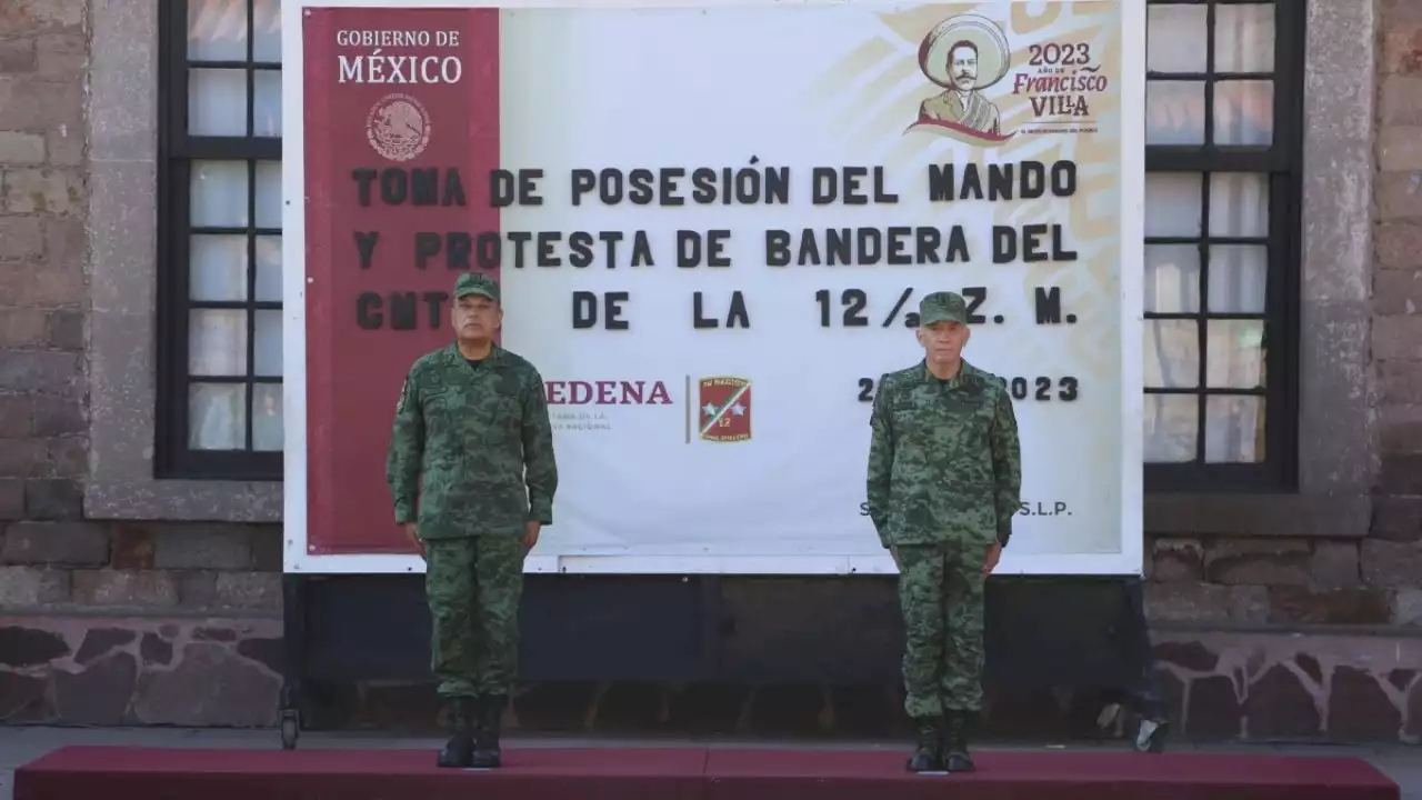 Héctor Manuel Valles asume la Comandancia de la 12 Zona Militar en San Luis Potosí