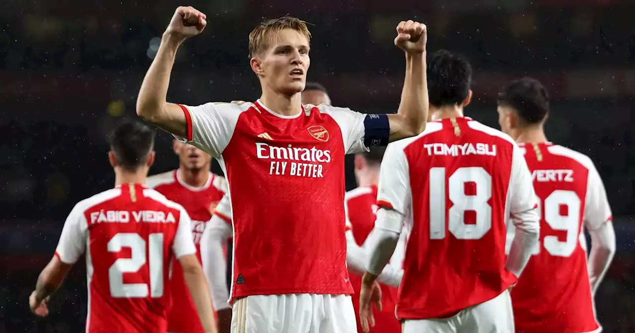 Ødegaard caps Arsenal’s triumphant Champions League return against PSV