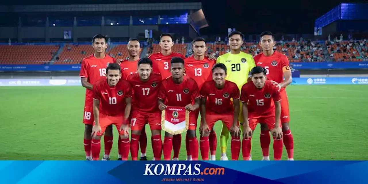 Klasemen Sepak Bola Asian Games Jelang Timnas Indonesia Vs Taiwan: Garuda Teratas, Kans Lolos