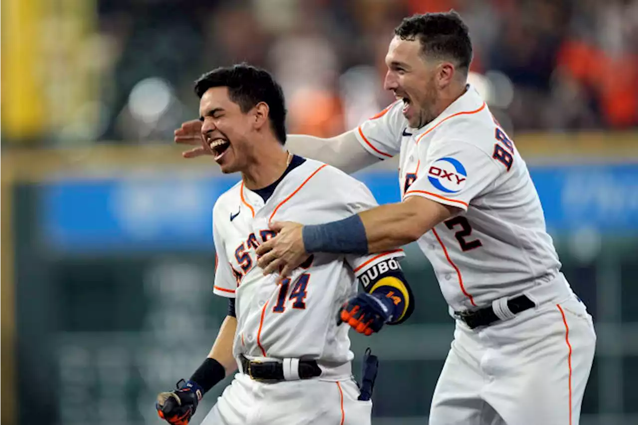 Dubon’s 9th-inning single lifts Astros over Orioles 2-1 to stay atop AL West