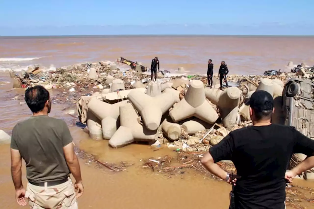 Communication outage hits flood-stricken city in Libya, further complicating search efforts