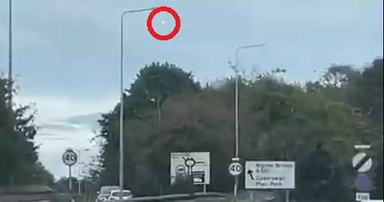 Mystery fireball falling through sky in Midlands caught on film