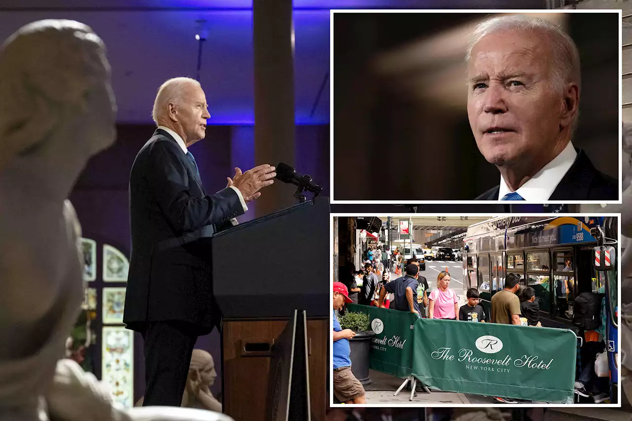 Biden again fails to mention migrant crisis during ritzy NYC speech