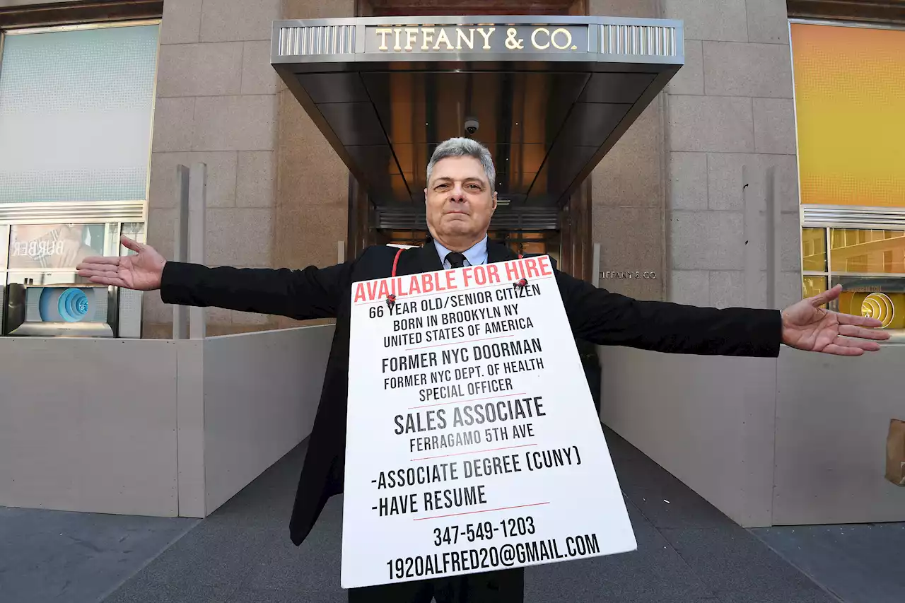 Out-of-work doorman living off Twinkies begs for job outside Tiffany’s