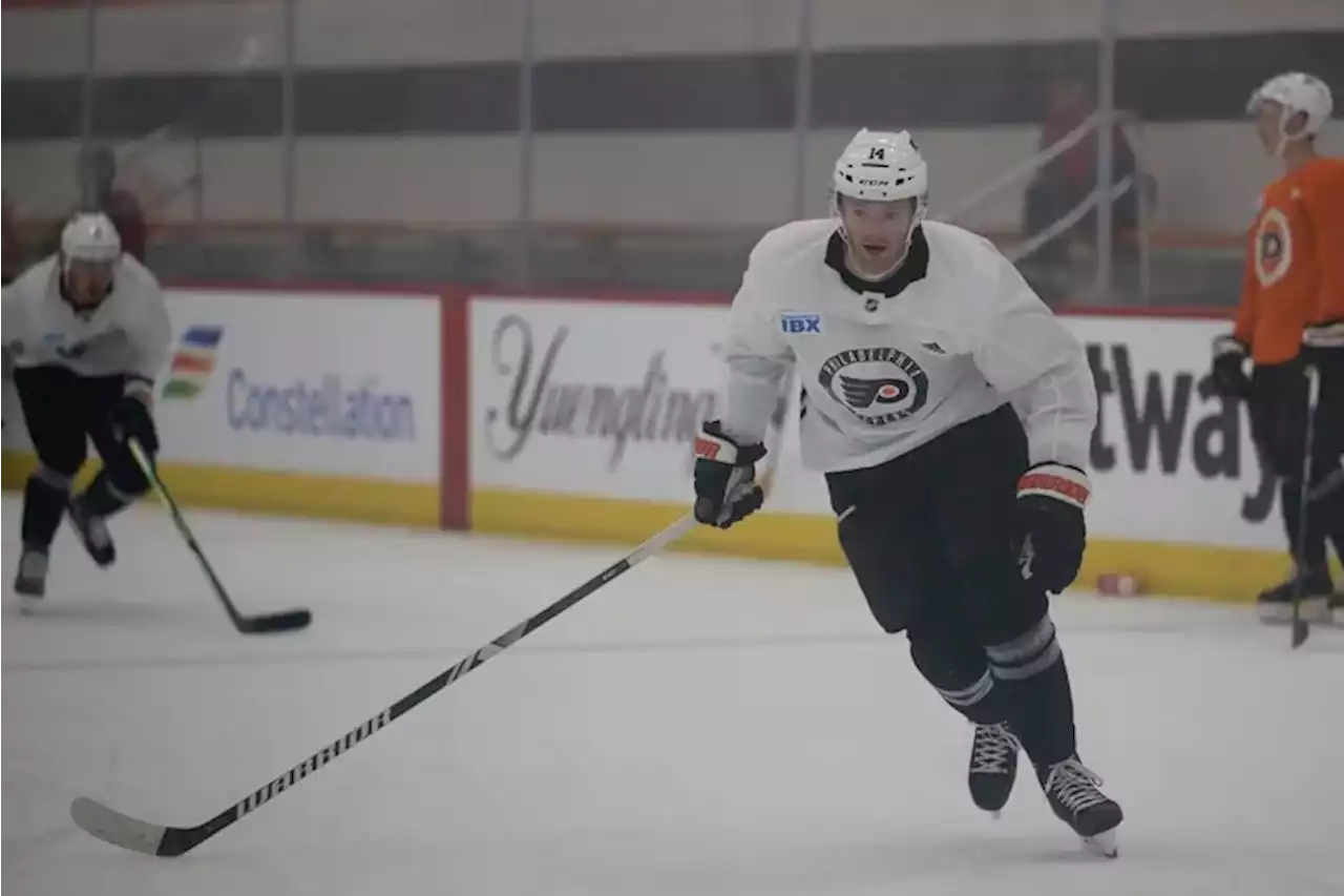 Sean Couturier passes first ‘test,’ up next is playing games, and he wants to play a lot