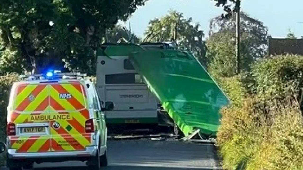 Children taken to hospital after bus roof ripped off in Essex crash