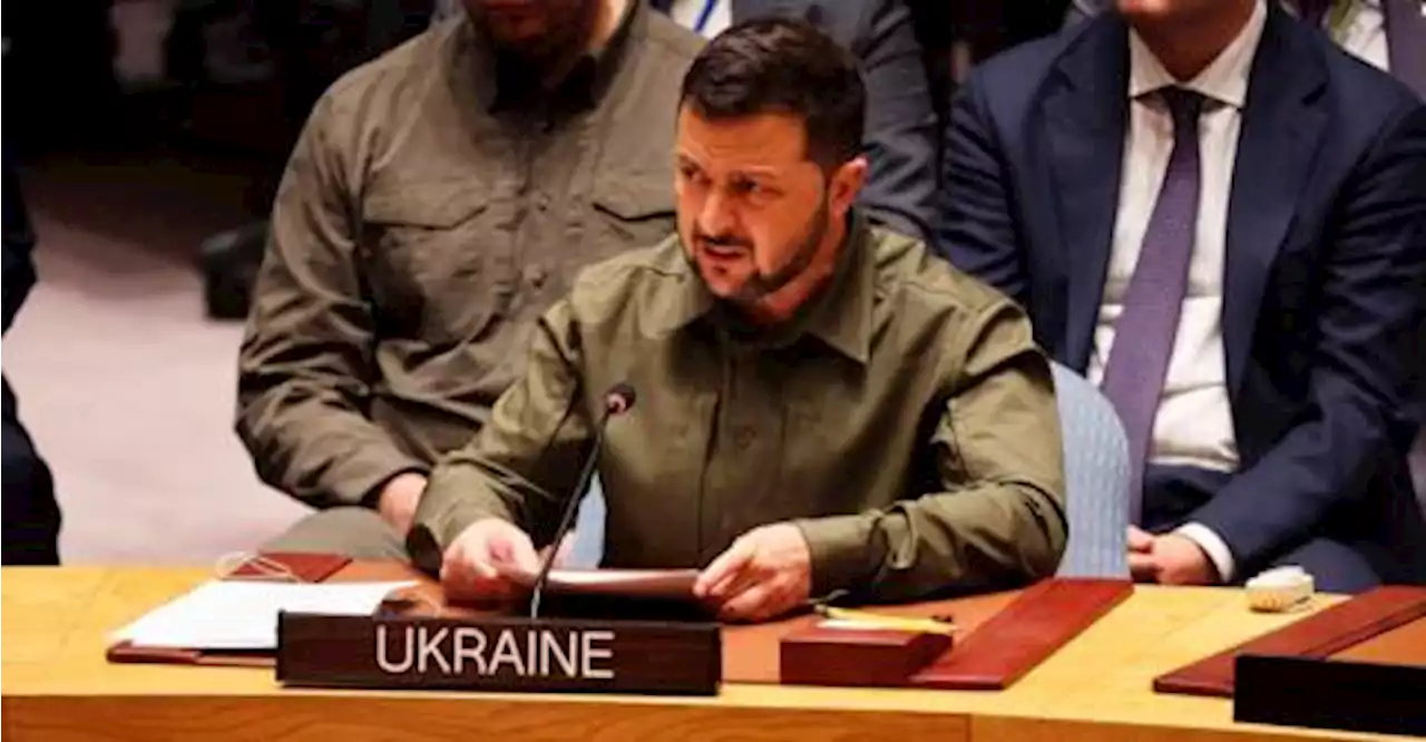 Zelensky, in UN showdown, says strip ‘criminal’ Russia of veto power