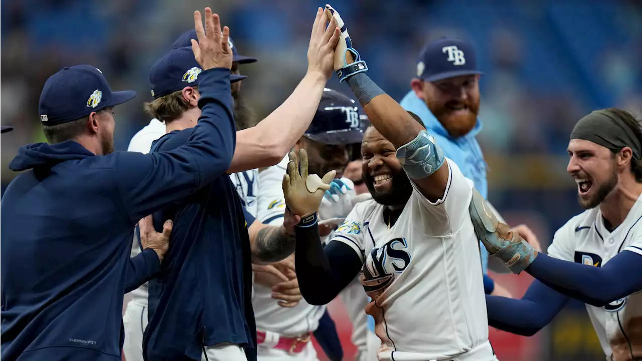 Playoff-bound Tampa Bay Rays rally in ninth to beat Los Angeles Angels