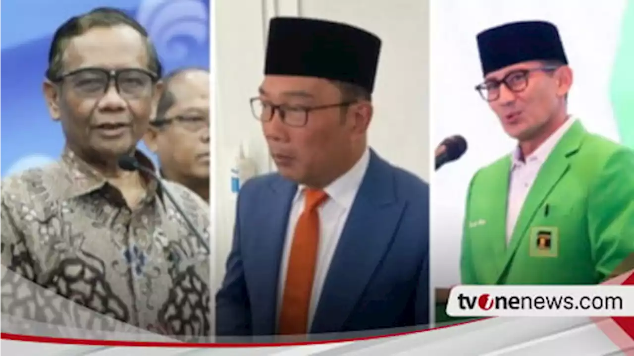 Mahfud MD Kandidat Terkuat Bakal Cawapres Ganjar Pranowo Dibanding Ridwan Kamil, Begini Hasil Surveinya