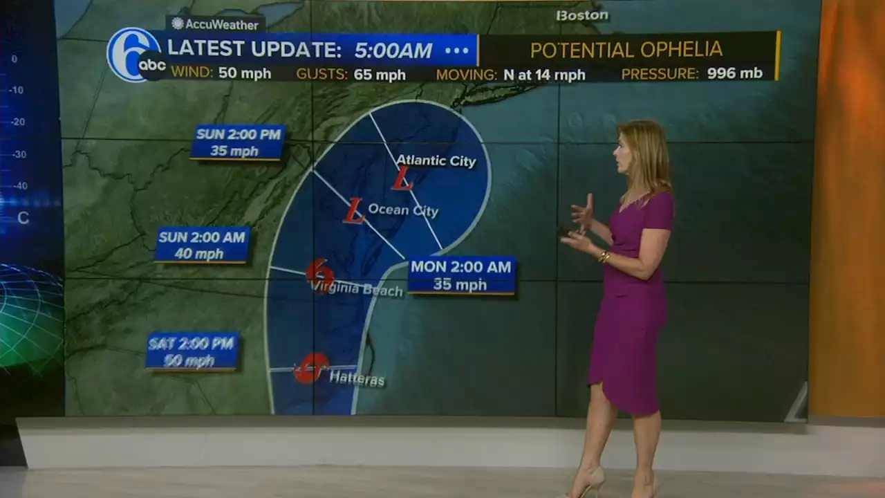 Potential Tropical Storm Ophelia to bring heavy rain to the region