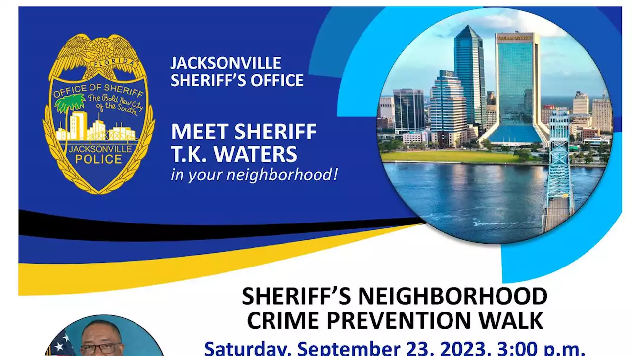 Sheriff T.K. Waters is hosting a crime prevention walk in the Arlington Area