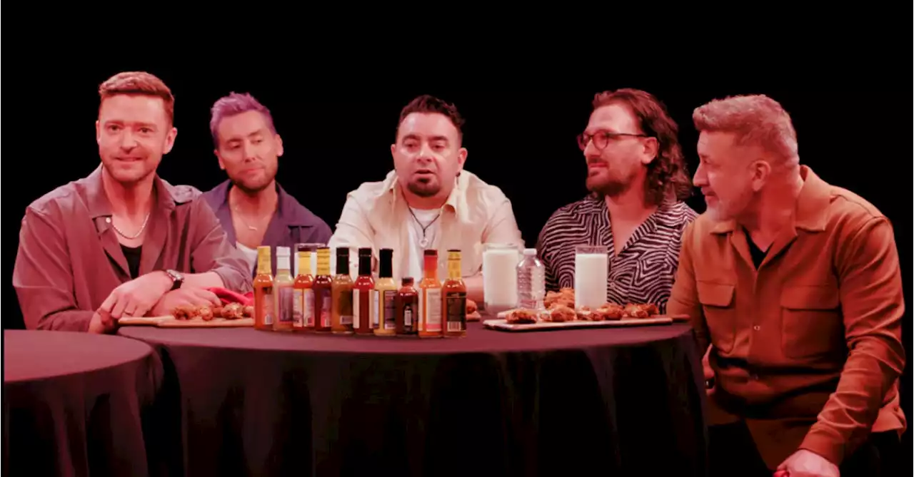 NSYNC Members Tease Galactic Rift Over Star Wars Cameos on 'Hot Ones'