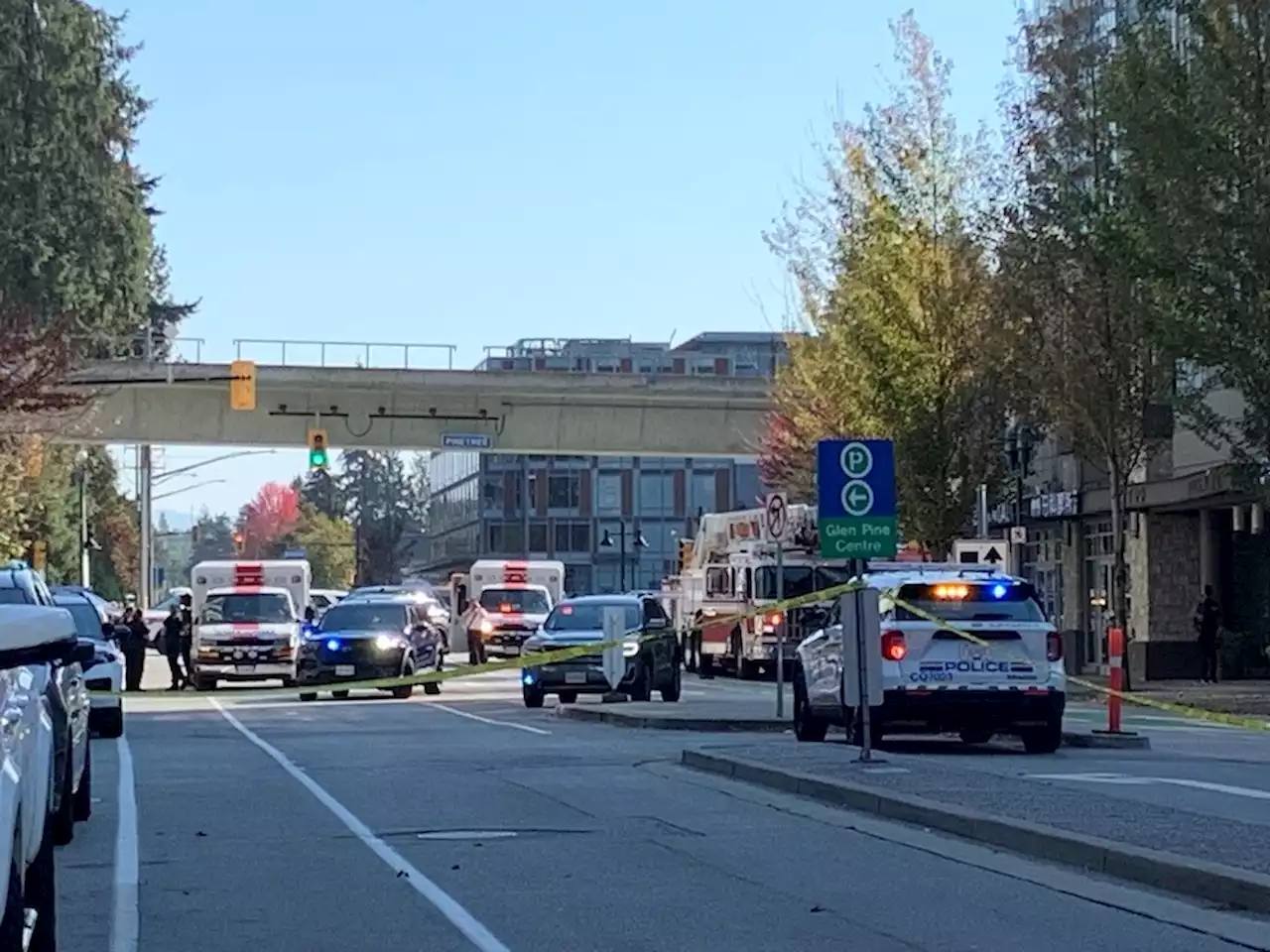 Photos + Video: Report of shots fired in Coquitlam's city centre neighbourhood