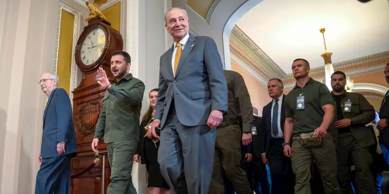 On Capitol Hill, Zelensky delivers upbeat message on war's progress as Republican support softens