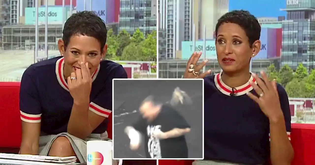 Naga Munchetty loses it and 'sweats' over a pigeon on BBC Breakfast